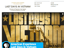 Tablet Screenshot of lastdaysinvietnam.com